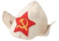 Шляпа Буденовка "Серп и молот" (белый) шляпа буденовка "серп и молот" (белый)