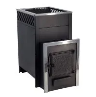 Печь для бани Сталь-Мастер Рада 4 XXL дверка чугунная антрацит дровяная печь для бани сталь-мастер рада 4 xxl дверка чугунная антрацит дровяная