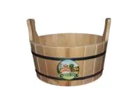 Шайка с пластиковой вставкой15л, Бацькина баня шайка с пластиковой вставкой15л, бацькина баня