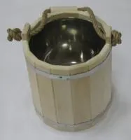 Ведро "Емеля" 10л, с нержавеющей вставкой, Банный Эксперт ведро "емеля" 10л, с нержавеющей вставкой, банный эксперт