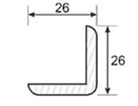Уголок липа В 2,4м уголок липа в 2,4м