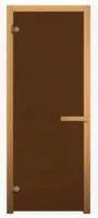 Дверь Бронза матовое 190*68, 6 мм, 2 петли, коробка осина, Банный Эксперт правая дверь бронза матовое 190*68, 6 мм, 2 петли, коробка осина, банный эксперт правая