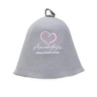 Шапка для бани "Атмосфера СЕРДЦЕ ВАШЕЙ БАНИ!" ПроМеталл шапка для бани "атмосфера сердце вашей бани!" прометалл