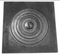 Плита чугунная П-1-6 600*600 мм большая одноконфорочная под казан Тверь плита чугунная п-1-6 600*600 мм большая одноконфорочная под казан тверь