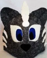 Шапка для бани детская Котенок-Сын вождя, серая, Жар-Банька шапка для бани детская котенок-сын вождя, серая, жар-банька