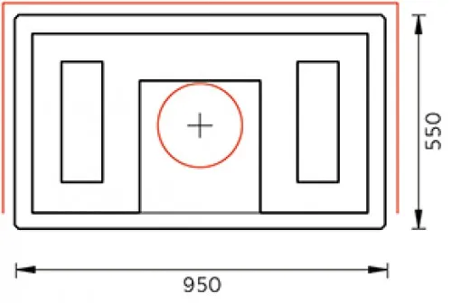 печь-камин tulikivi koli grafia 1800 мм 