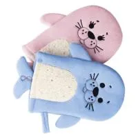 Мочалка-варежка детская "Морской лев" мочалка-варежка детская "морской лев"