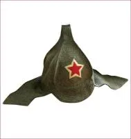 Шапка "БУДЕНОВКА" серая Банные штучки шапка "буденовка" серая банные штучки