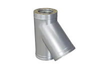 тройник феррум утепленный угол 135° нержавеющий (430/0,5мм)/оцинкованный ф180/280 ral8017 по воде