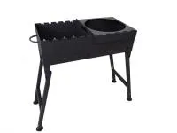 Мангал комбинированный с печью под казан D=360 мм 8-12 литров мангал комбинированный с печью под казан d=360 мм 8-12 литров