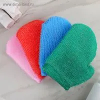 Мочалка "Варежка", поролон, микс, Игма мочалка "варежка", поролон, микс, игма