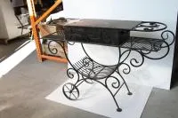 Мангал М-18, 64*34*18см, антрацит, с крышкой, на колесах  Дачный Эксперт мангал м-18, 64*34*18см, антрацит, с крышкой, на колесах  дачный эксперт