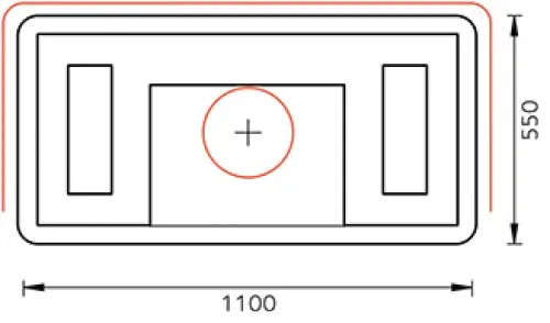 печь-камин tulikivi salvo grafia 2145 мм 