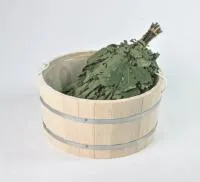 шайка 10л с пласт.вставкой ручки-веревки банный эксперт