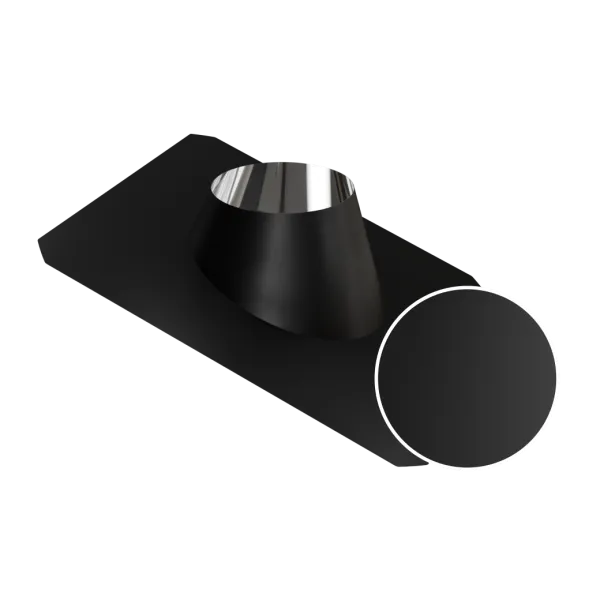 разделка craft крышная (алюминий/304/0,5 мм) 15-30гр. ф180 черный