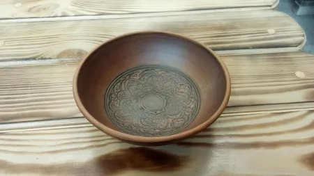 Миска глиняная большая,  ручная работа, Маслянка миска глиняная большая,  ручная работа, маслянка
