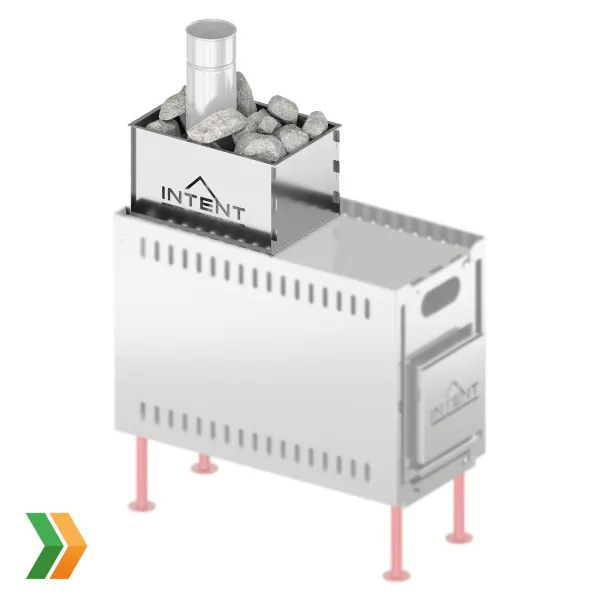 Каменка INTENT универсальная дровяная для мобильной бани Морж каменка intent универсальная дровяная для мобильной бани морж